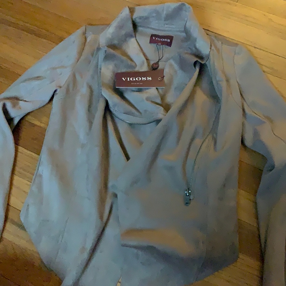 Brown suede jacket:blazer